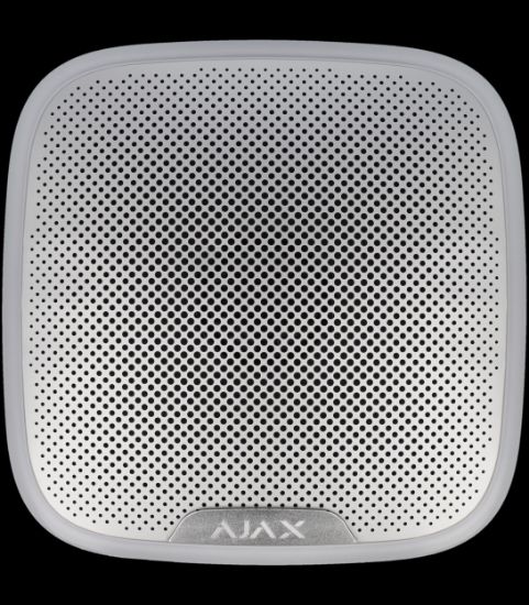 Imagem de Sirene exterior sem fios AJAX branco