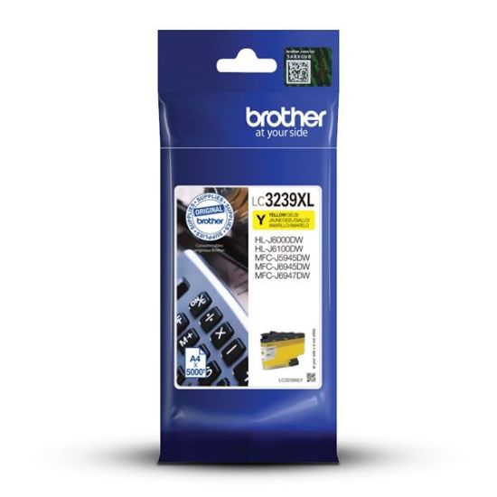 Imagem de Brother original ink LC-3239XLY, yellow, 5000str., Brother MFC-J5945DW, MFC-J6945DW, MFC-J6947DW