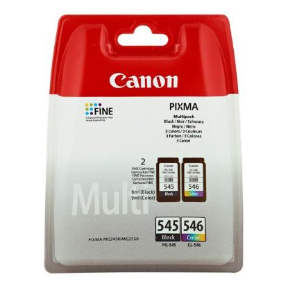Imagem de Canon original ink PG-545/CL-546, black/color, blister s ochranou, 2x180str., 1x8, 1x9ml, 8287B006, Canon 2-pack Pixma MG2450, 255