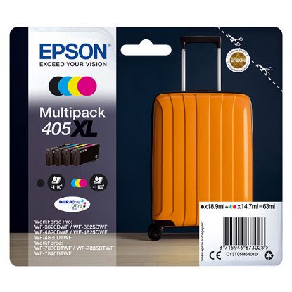 Imagem de Epson original ink C13T05H64010, 405XL, CMYK, 1x18.9 + 3x14.7ml, Epson WF-7835DTWF, WF-7830DTWF, WF-7840DTWF, WF-4830DTWF