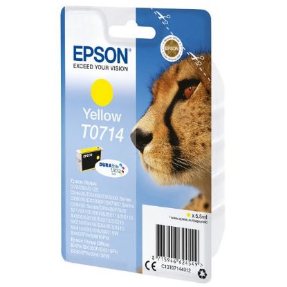 Imagem de Epson original ink C13T07144022, yellow, blister s ochranou, 5,5ml, Epson D78, DX4000, DX4050, DX5000, DX5050, DX6000, DX605