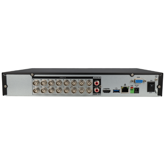 Imagem de Gravador 5 em 1 (hd-cvi, hd-tvi, ahd, analógico e ip) DAHUA de 16 canais e 8 mpx de resoluçao máxima